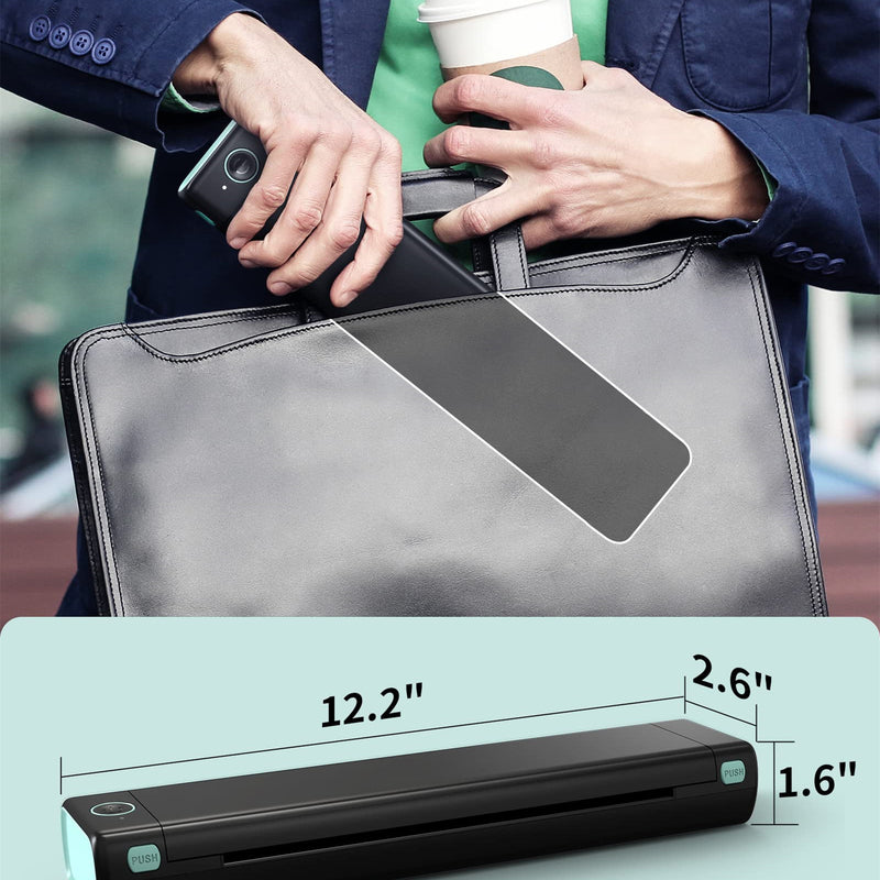 A4 Portable Printers Wireless For Travel Bluetooth Thermal Printer, Suitable For Mobile Office,Support Tattoo Paper Phomemo M08F Mostorepro.com