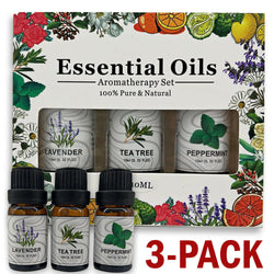 3 Pack - Aromatherapy Essential Oils Gift Set For Humidifiers Oil Diffuser Mist Mostore.com
