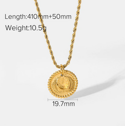 Gold Plated Devil's  Crystal Necklace Mostore.com