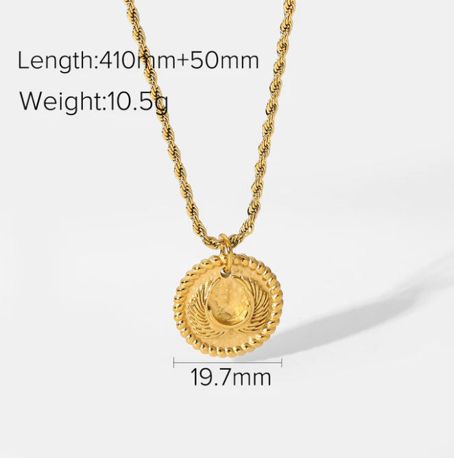 Gold Plated Devil's  Crystal Necklace Mostore.com