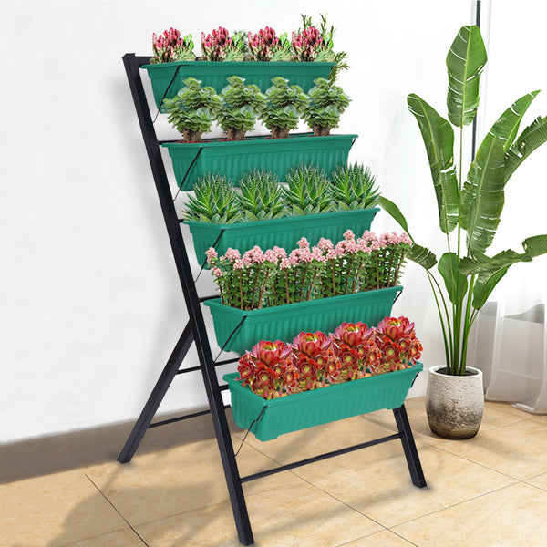 Raised Garden Bed Cascading Water Drainage To Vegetables Herbs Flowers Mostore.com