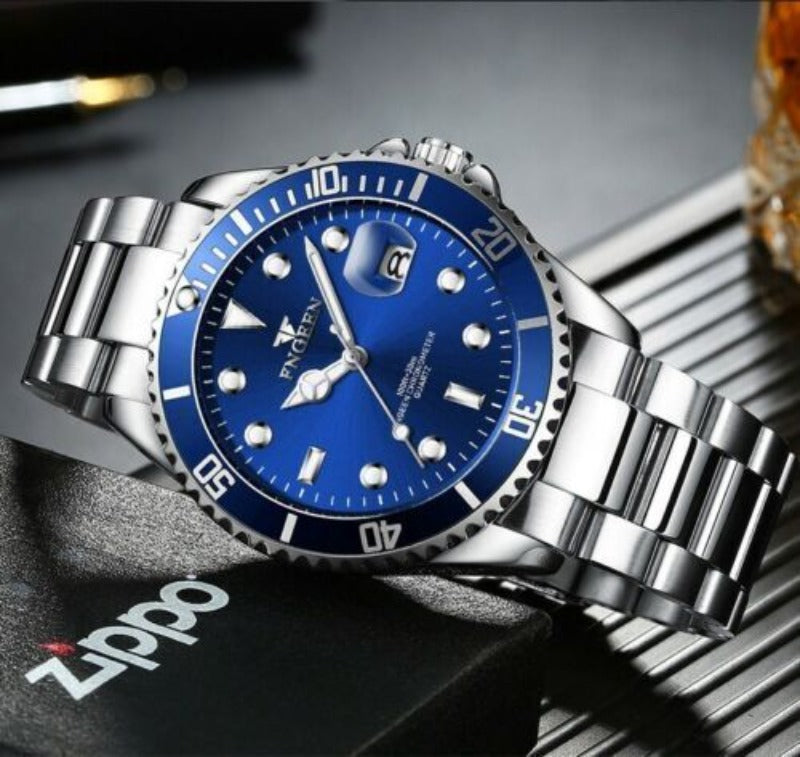 Men's Watch Relojes De Hombre Stainless Steel Quartz Luminous Classic Watches Mostore.com