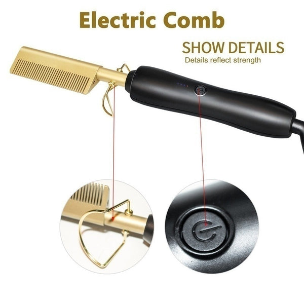 Hair Straightener Brush Comb Mostore.com