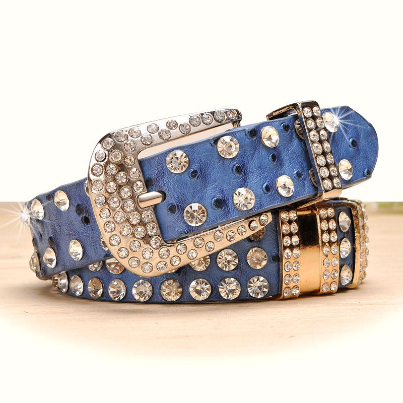 Decorative Fashion Wide Rhinestone Full Diamond Belt