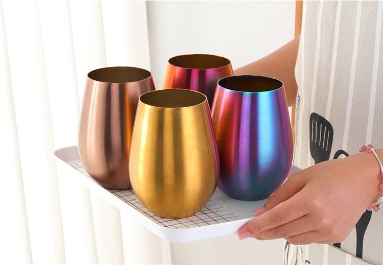 Stainless Steel Beer Mug Coffee Milk Tea Fruit Juice Mug Mostore.com
