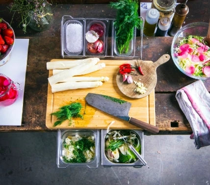 Vegetable Kitchen Cutting Board With Trays Storage Box Smooth Multifunction Practical Fruit Meat Bamboo Food Chopping Board Mostore.com