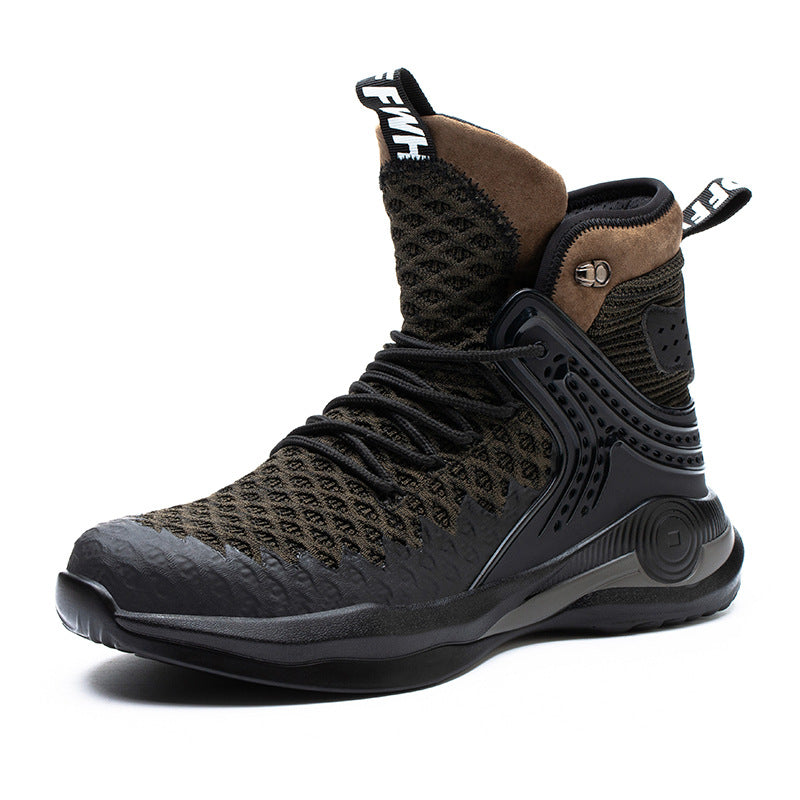 High-top Safety Shoes Construction Protective Footwear Men Steel Toe Shoes Breathable Hiking Boots Puncture Proof Work Boots Mostore.com