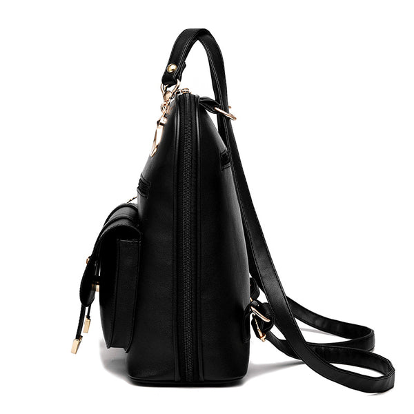 Female bag fashion PU leather dual-use backpack Mostore.com