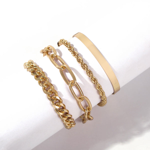 Thick chain alloy bracelet Mostore.com