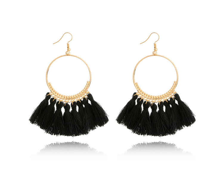 Big Round Drop Dangle Earrings Mostore.com