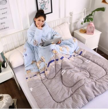 Winter Lazy Quilt with Sleeves Mostore.com