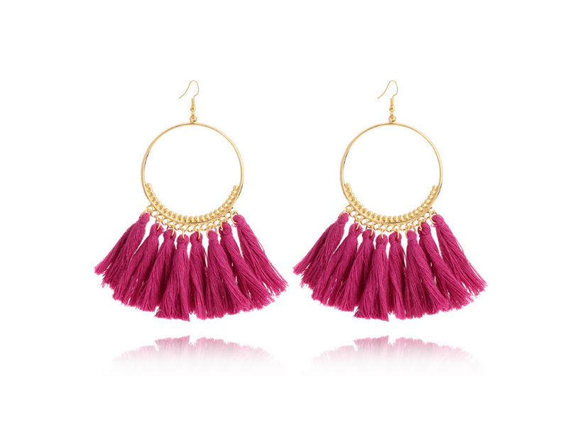 Big Round Drop Dangle Earrings Mostore.com
