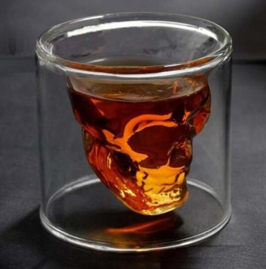 Skull Skull Double Transparent Glass Mostore.com