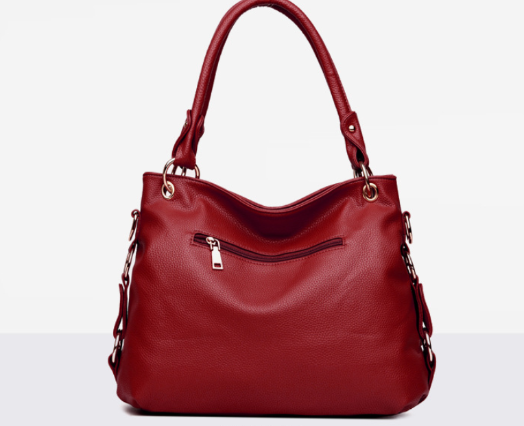 Leather tassel soft leather shoulder bag Mostore.com