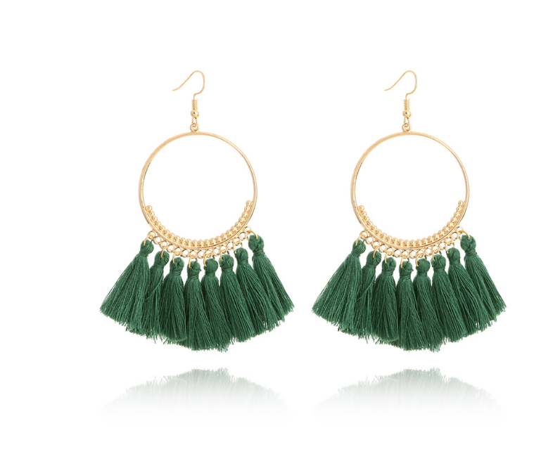 Big Round Drop Dangle Earrings Mostore.com