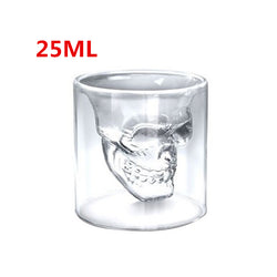 Skull Skull Double Transparent Glass Mostore.com