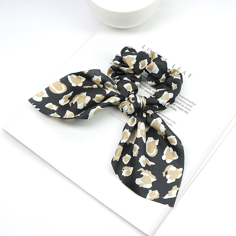 Pearl Pendant Large Intestine Ring Hair Band Women's Hair Knot Knotted Big Bow Hair Rope Mostore.com