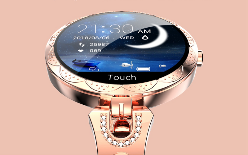Fashion Women's Smart Watch Waterproof Wearable Device Heart Rate Monitor Sports Smartwatch for Women Ladies Mostore.com
