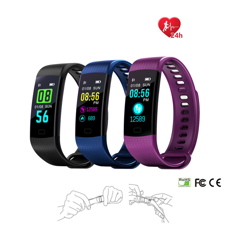 Smart Watch Sports Fitness Activity Heart Rate Tracker Blood Pressure Watch Mostore.com