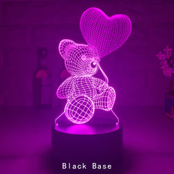 Love Bear Series 3D Light Creative Night Light LED Visual Light mostorepro.com