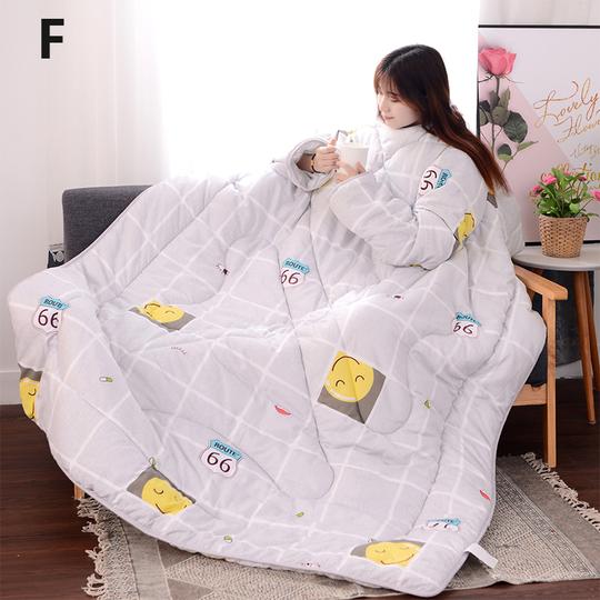 Winter Lazy Quilt with Sleeves Mostore.com
