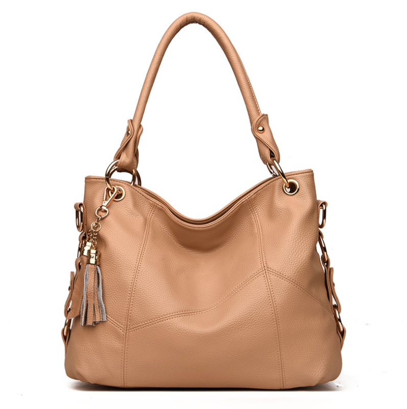 Leather tassel soft leather shoulder bag Mostore.com