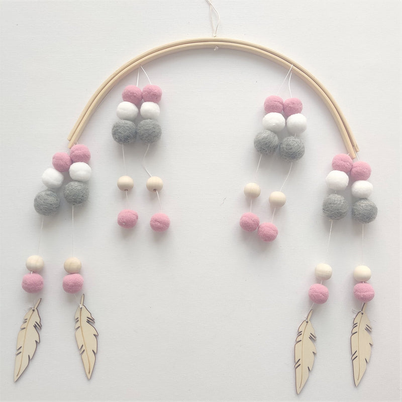 Wind chime with wood beads from northern Europe Mostore.com