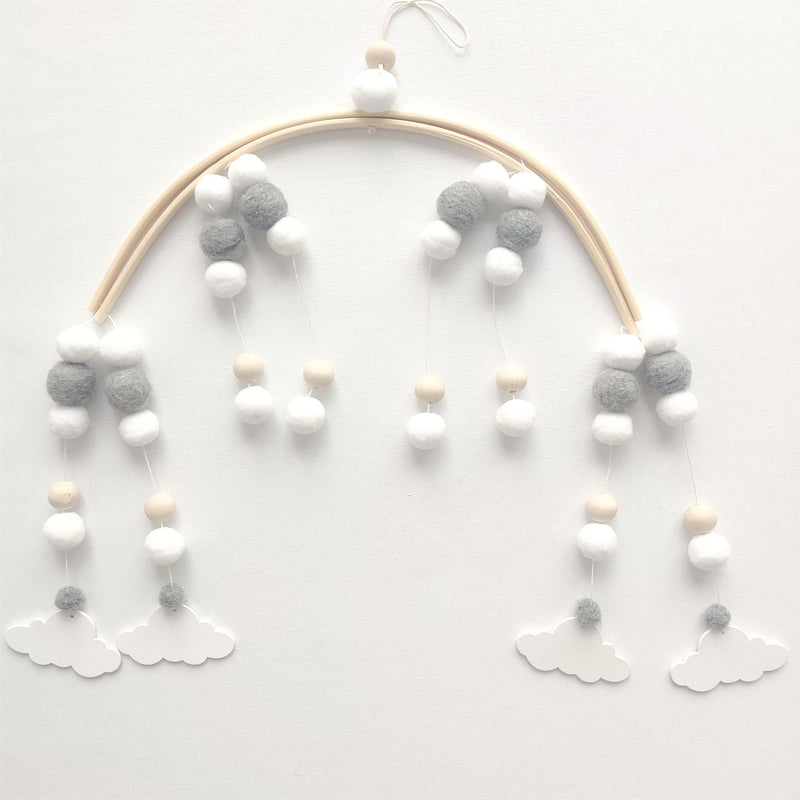 Wind chime with wood beads from northern Europe Mostore.com