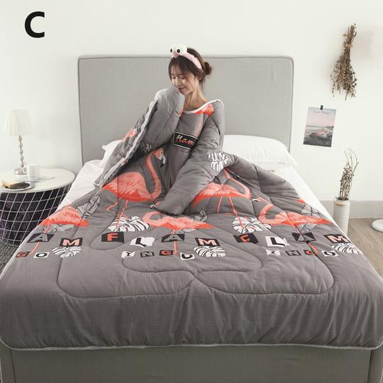 Winter Lazy Quilt with Sleeves Mostore.com