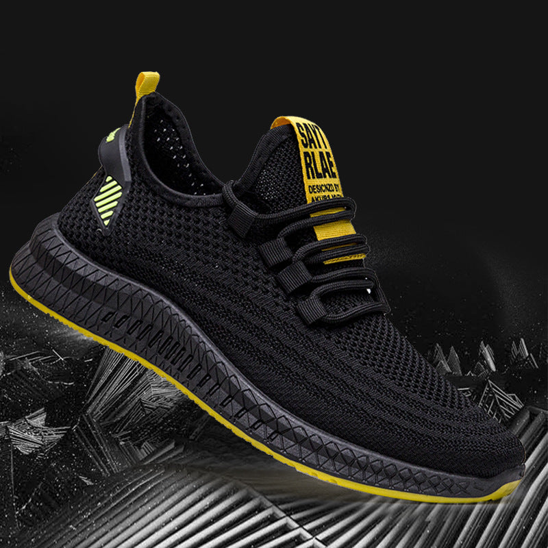 Men's shoes flying woven sneakers casual shoes Mostore.com