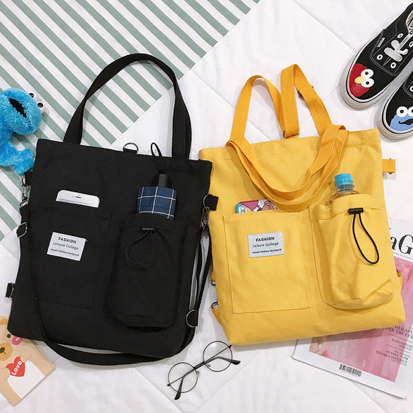 Square Canvas Bag Lady With One Shoulder Slung Mostore.com