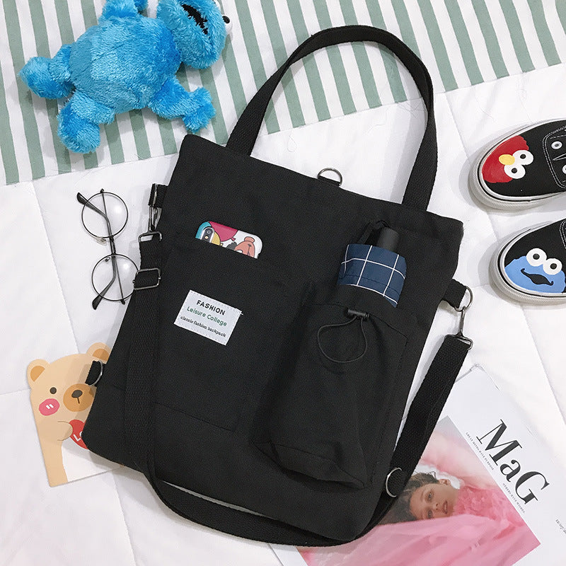 Square Canvas Bag Lady With One Shoulder Slung Mostore.com