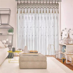 Bohemian Hand-Woven Tapestry Curtain Partition Bohemian Wedding Background Hanging Curtain Curtain Decoration CJ