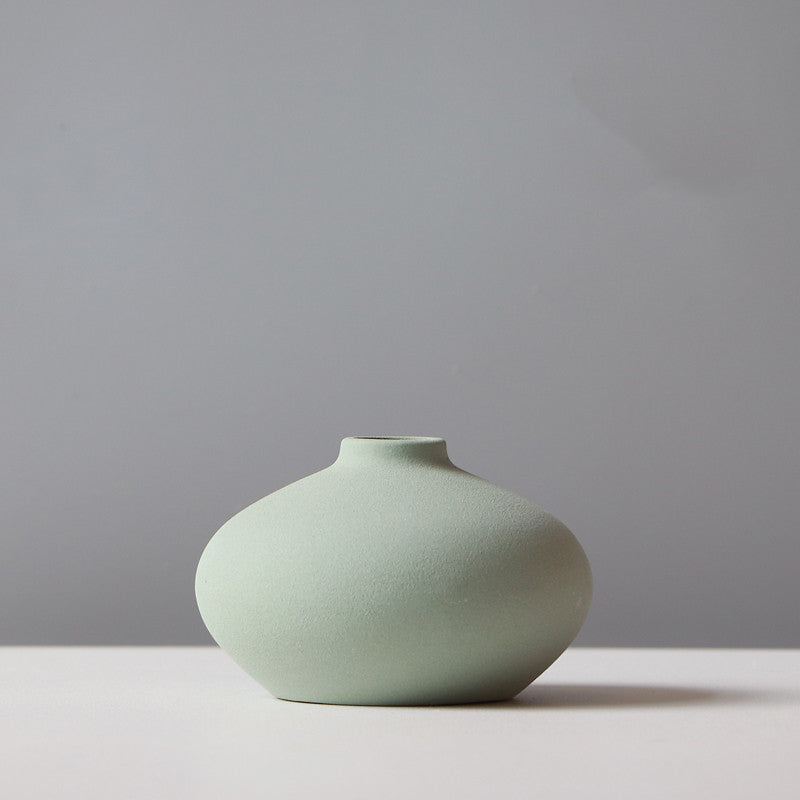 Ceramic Vase Living Room TV Cabinet Flower Stand Mostore.com