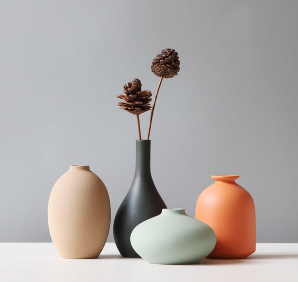 Ceramic Vase Living Room TV Cabinet Flower Stand Mostore.com