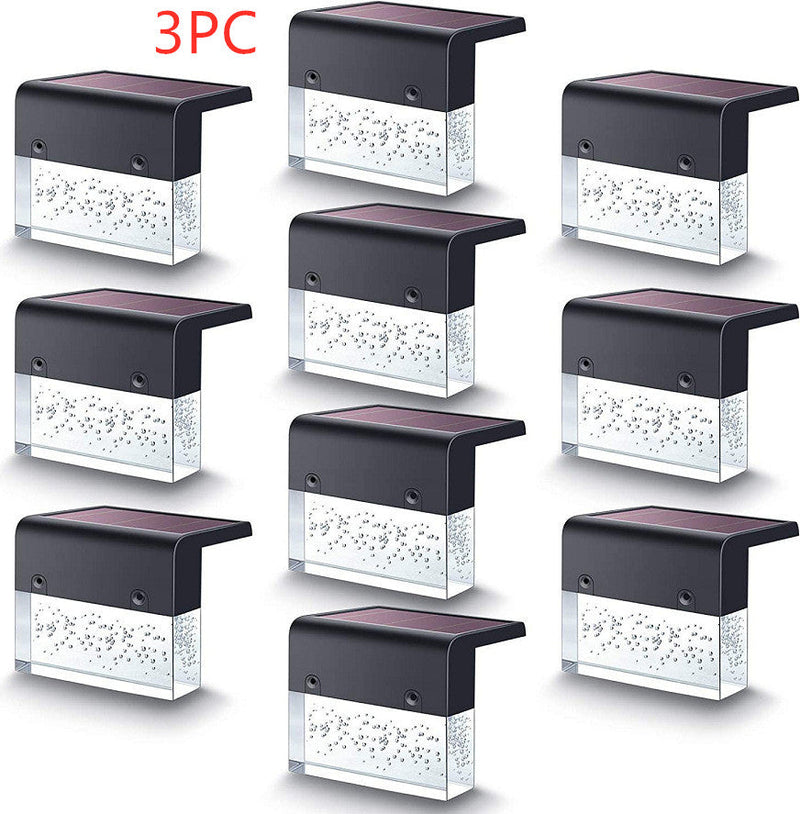 Waterproof New RGB LED Solar Light Step Fence Light American Varieties