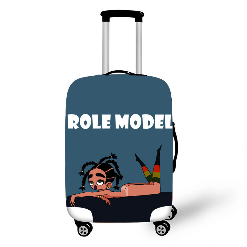 Nopersonality African Art Girl Travel Accessories Luggage Cover Suitcase Protection Baggage Dust Cover Stretch Fabrics 18-30inch Mostore.com