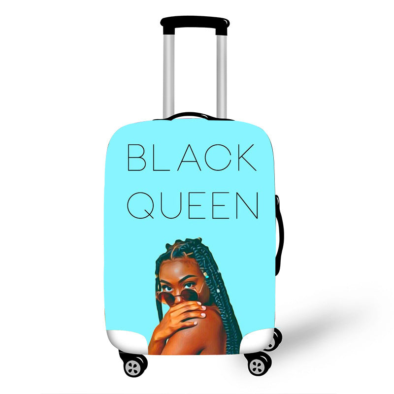 Nopersonality African Art Girl Travel Accessories Luggage Cover Suitcase Protection Baggage Dust Cover Stretch Fabrics 18-30inch Mostore.com