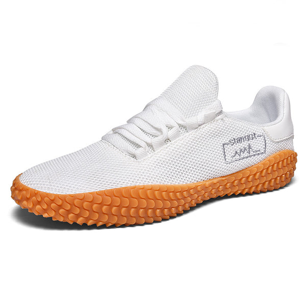 Spring and Summer Flying Woven Casual Shoes Large Men's Shoes Beathable Korean Forrest Gump Sneakers Mostore.com