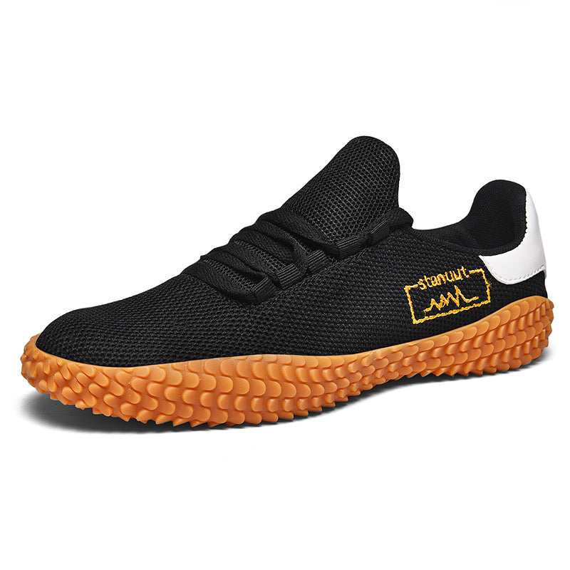 Spring and Summer Flying Woven Casual Shoes Large Men's Shoes Beathable Korean Forrest Gump Sneakers Mostore.com