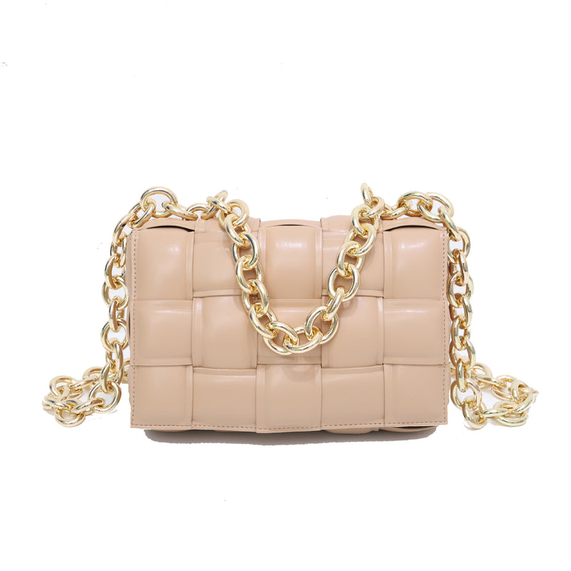 Woven soft top chain pack with versatile cross shoulder Mostore.com
