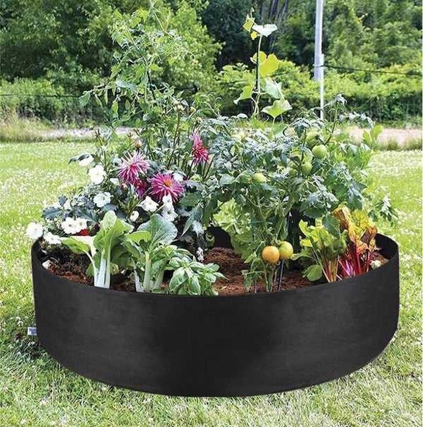Garden Raised Bed Round Planting Container Grow Bags Fabric Planter Pot For Plants Nursery Pot Mostore.com