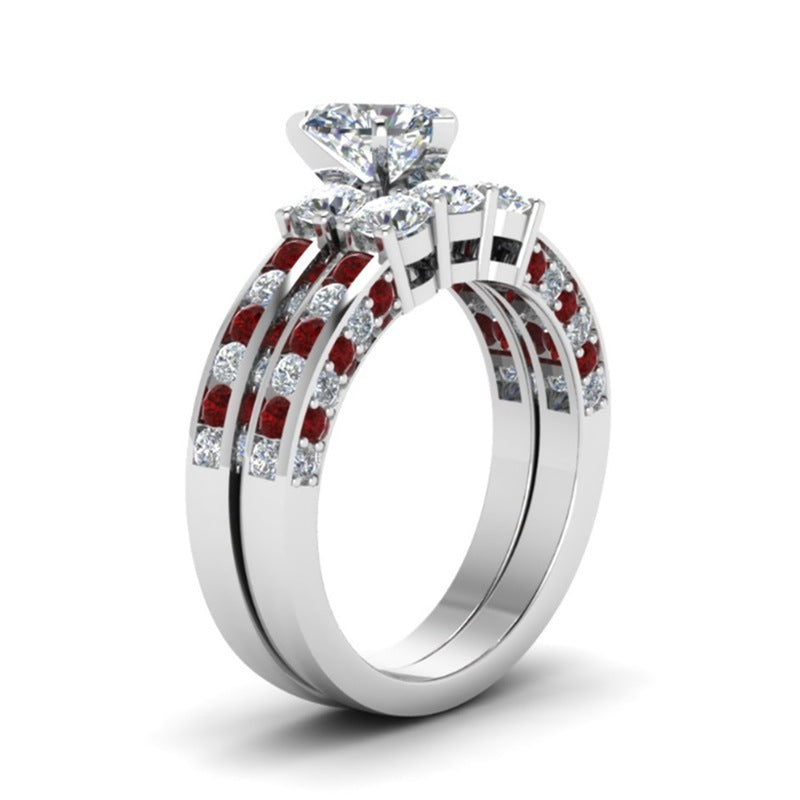Men's And Women's Couple Rings With Zircon Mostore.com