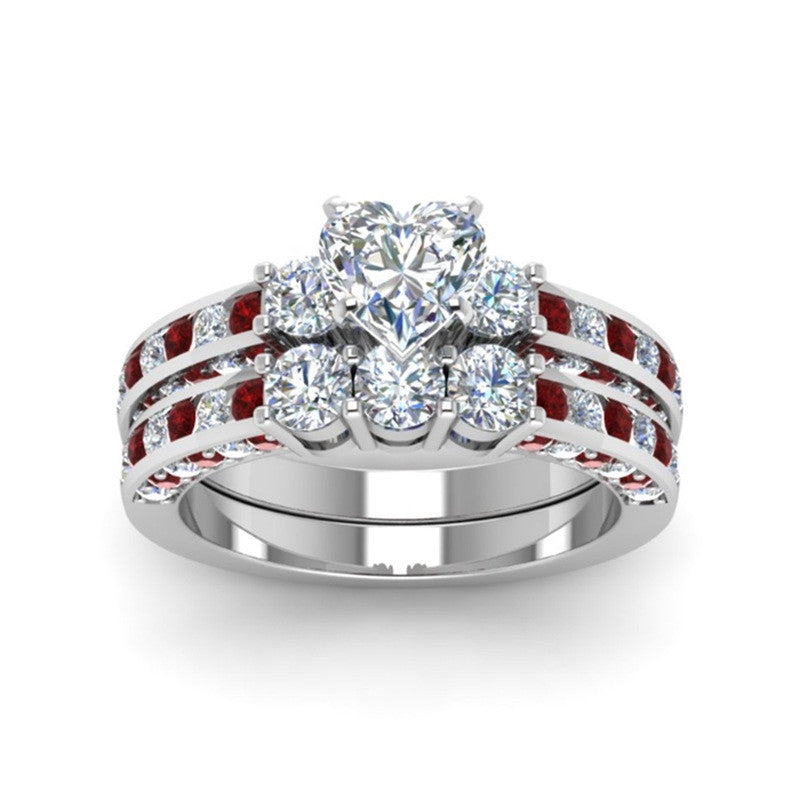 Men's And Women's Couple Rings With Zircon Mostore.com
