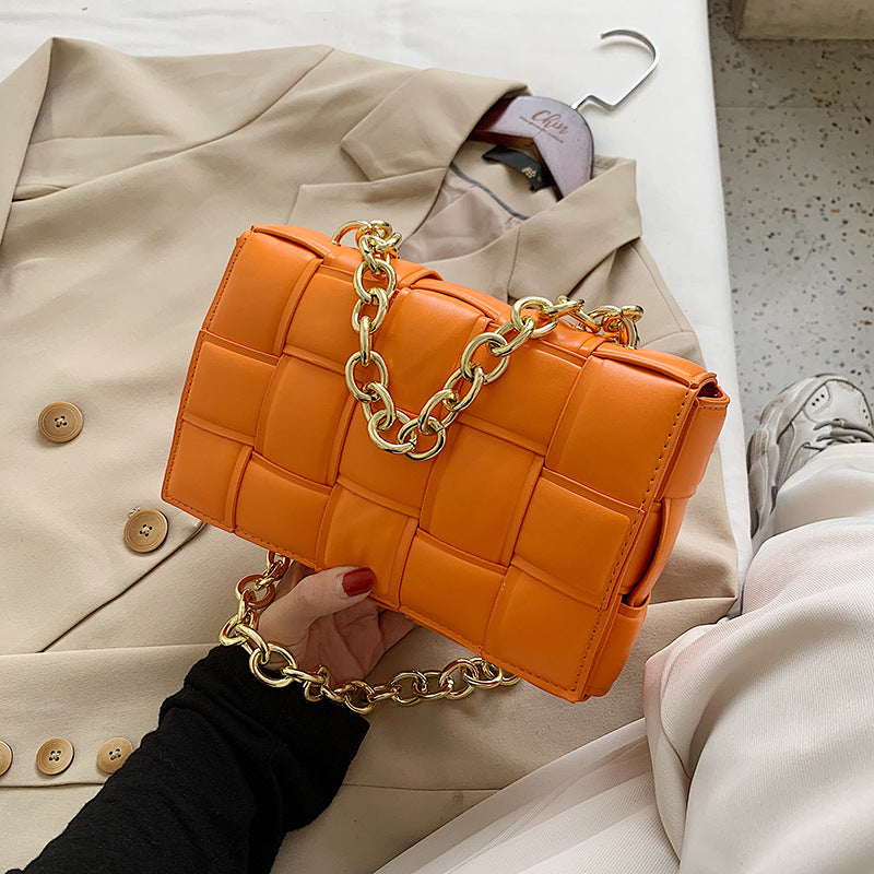 Woven soft top chain pack with versatile cross shoulder Mostore.com
