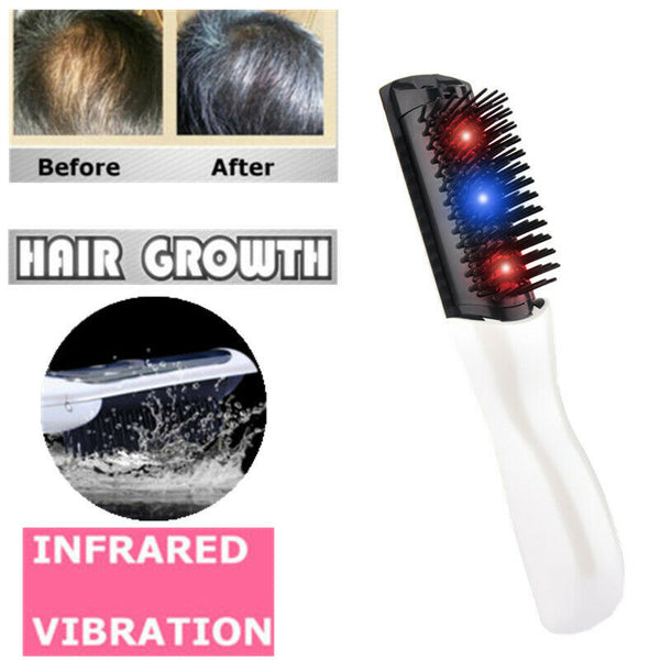 Electric Laser Infrared Anti Hair Loss Comb Vibration Scalp Massager Hair Brush Hair Scalp Massage Comb Hairbrush Bristle Nylon Women Wet Dry Curly Detangle Hair Brush Salon Hairdressing Mostore.com
