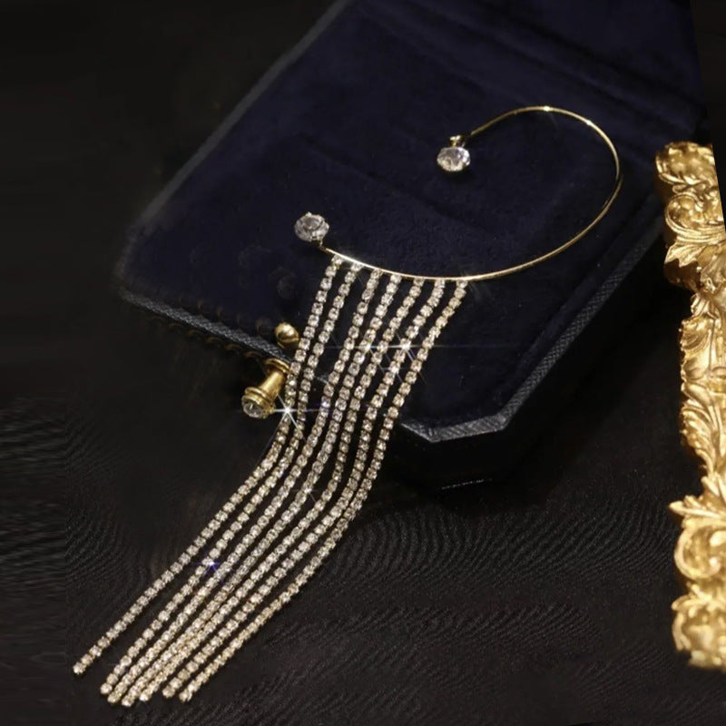 Korea Diamond Butterfly Ear Hook Without Pierced Bone Clip Mostore.com