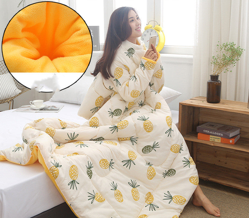 Winter Lazy Quilt with Sleeves Mostore.com