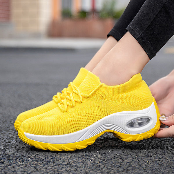 Sports shoes women flying knit socks shoes shaking shoes Mostore.com