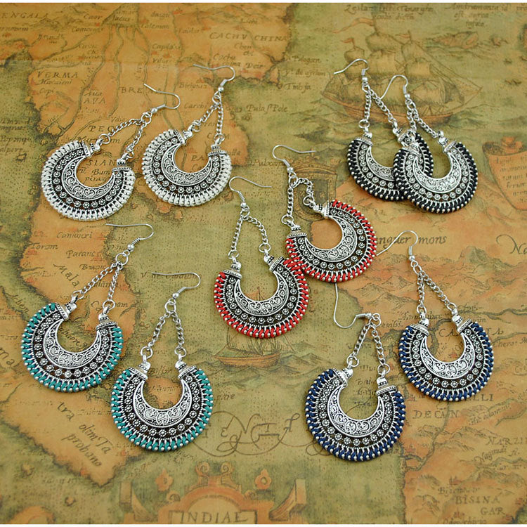 Bohemian vintage earrings Mostore.com
